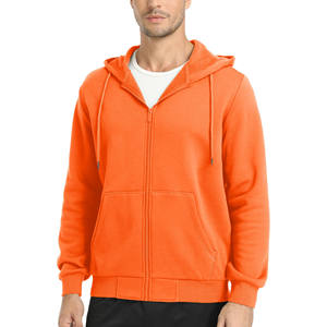 Vente en gros de sweat à capuche ODM en laine et coton épais avec fermeture éclair solide à motifs personnalisés pour hommes et femmes en hiver - Product Image 2