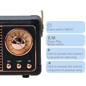 Nhà Sản Xuất Bán Hàng Trực Tiếp Retro Hm11 Không Dây Bluetooth Loa Di Động Ngoài Trời <span class=keywords><strong>Plug</strong></span>-in <span class=keywords><strong>Mini</strong></span> Loa Siêu Trầm Loa Nhỏ - Product Image 4