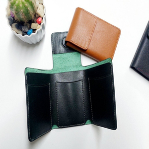 กระเป๋าสตางค์ผู้ชายพับสามทบแบบเรียบง่าย, ที่ใส่บัตรเครดิตหนังแท้บางกระเป๋าสตางค์ที่ใส่บัตรแบบเรียบง่าย - Product Image 6