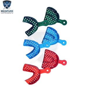 Juego de Bandejas de Impresión Dental de Acero Inoxidable Duradero, Herramientas Quirúrgicas Profesionales para Dentistas, Equipo Reutilizable Autoclavable - Product Image 1