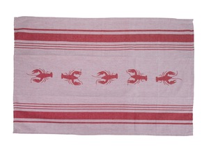 Serviette de cuisine Jacquard coton 100%-Rouge - Product Image 4