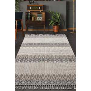 Alfombra Moderna Natura 9965 Beige de Netline, 100% Polipropileno, Antideslizante, Fácil de Limpiar, Duradera, para Dormitorio o Estudio, 80x150 cm, Netline Home - Product Image 5