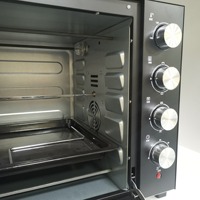 Four à air électrique en acier inoxydable de grande capacité 48L, nouvelle conception, 1800 watts, multifonctionnel, grille-pain, four à pizza, cuisson