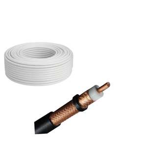 75 Ohm cavo coassiale in rame puro 5 mm di diametro 10 metri bobina pronta per l'uso per applicazioni Audio e Video - Product Image 2