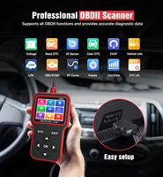 Escáner OBD2 V620 y Probador de Voltaje para Auto de 12V - Herramienta de Diagnóstico Profesional para Autos, Lector de Códigos de Error del Motor EOBD con Pantalla a Color