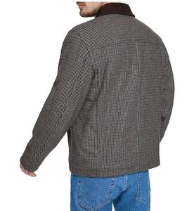 เสื้อแจ็กเก็ตใส่ทำงานของผู้ชายผ้าฝ้ายเดนิมผ้าฝ้ายวินเทจระบายอากาศได้ดีไซส์ใหญ่พิเศษโลโก้ตามสั่ง2025 - Product Image 4