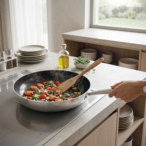 Gourmet SChef 28 cm <b>Induction</b>-Friendly Frying <b>Pan</b> with Ceramic Coating Nonstick Cast Iron Cooking Pot for Outdoor Use - Product Image 1
