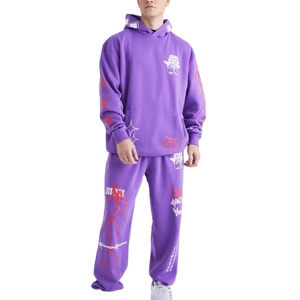 Conjunto de chándales con cremallera para hombre diseñado con tela de secado rápido y etiqueta de marca para la producción de marcas privadas - Product Image 1