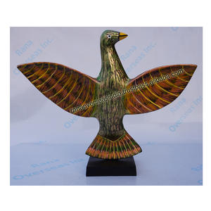 Fábrica al por mayor Piegon estatuilla estatua Metal aluminio Piegon escultura en Base cuadrada para el hogar Oficina Hotel escritorio Decoración - Product Image 5