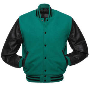 Varsity Chaquetas Letterman Chaquetas de béisbol personalizado Letterman Varsity Bomber Jacket Plus Size transpirable de punto - Product Image 1