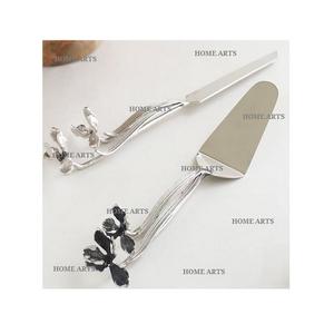 Ensemble de couverts en aluminium au design antique avec couverts de cuisine de la meilleure qualité, cuillère et couteau pour serveur de gâteau en vrac - Product Image 6