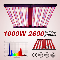 Lámpara LED de Espectro Completo para Plantas, 800W/1000W/1300W, Aluminio, IP65, LM301B LM301H, UV IR, Regulable, para Cultivo Hidropónico y Vegetal