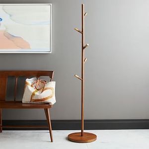 Mueble de Madera y Hierro para Sala de Estar, Moderno y Multifuncional, Perchero para Sombreros y Abrigos, Plegable, Resistente, de Pie - Product Image 3