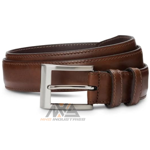 Ceintures décontractées pour hommes en cuir de vache Ceintures élégantes en métal pour boucle Longueur personnalisée Accessoire de mode de luxe pour le travail Événements formels - Product Image 4