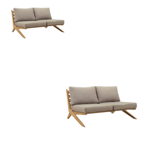 Mobilier extérieur Mobilier de jardin Canapés Canapé Hôtel Villa Extérieur Patio en bois Coussins imperméables Style décontracté Mobilier de jardin - Product Image 2