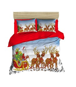 ชุดปลอกผ้านวมคู่พิมพ์ลายดิจิทัลขนาด200x220ซม. สำหรับเทศกาลคริสต์มาส - Product Image 3