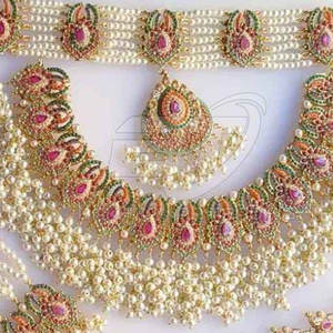 Conjunto de Joyería de Lujo para Mujer 2026, Elegante Juego de Collar y Aretes Chapados en Oro para Boda - Product Image 3