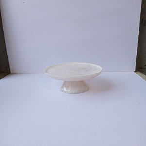 Ensemble de bols à fruits en résine blanche marbrée tendance et élégante, plat de service pour la cuisine, la maison, l'hôtel, le restaurant, service de nourriture - Product Image 6