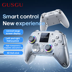 Manette de jeu <span class=keywords><strong>GUSGU</strong></span> G7 avec coque transparente, connexion sans fil 2.4G et joystick pour Switch/PS/PC/ISO/Android - Product Image 6