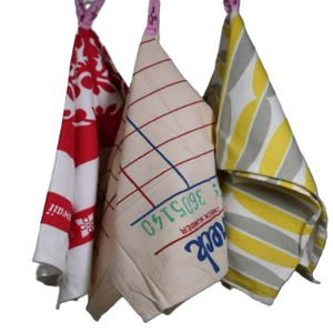 Serviettes de cuisine en coton biologique faites à la main, design personnalisé, taille et impression, écologiques, durables, réutilisables, fabriquées en coton biologique - Product Image 5
