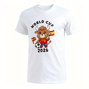 T-shirt Unisex 210GSM 100% Cotone, Design Casual Compresso e Aderente, Stampa Serigrafica, Taglia 2XL, Abbigliamento Personalizzato Pesante - Product Image 2