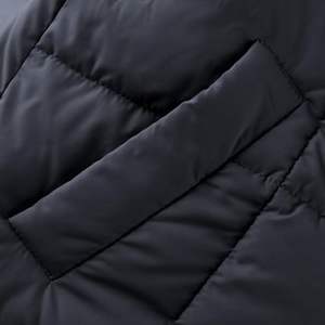 Haute qualité surdimensionné hiver doudoune pour hommes Long manteau chaud avec capuche et poches toile tissu en gros bas prix - Product Image 2