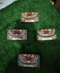 กระเป๋าสตางค์ผู้หญิงสไตล์ตะวันตกใหม่กระเป๋าคลัทช์แกะสลักมือกระเป๋าใส่โทรศัพท์ขายดี - Product Image 3