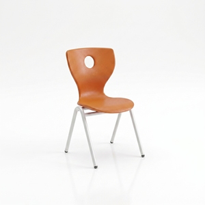 Arsu Ergonomic School <b>Chair</b> Plastic Seat Metal Frame Modern Design Solid Back Tapered Legs Single Student Commercial Adult Use - Product Image 6