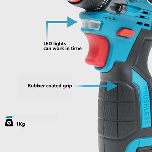 Set Trapano Elettrico Senza Fili BIYOTI 16.8V, Kit Combo di Utensili Elettrici con <span class=keywords><strong>Avvitatore</strong></span> a Impatto Brushless e Batteria - Product Image 3