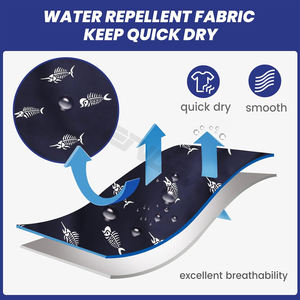 Bañador ajustado para hombre con bolsillo con cremallera Pantalones cortos de baño ajustados a la moda para hombre Bañador ajustado con estampado tropical para hombre - Product Image 2