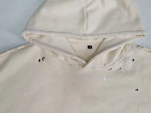 Precio barato MOQ bajo Sudaderas con capucha bordadas para hombres Estilo vintage Sudaderas con capucha transpirables y ecológicas para hombres desgastados - Product Image 5