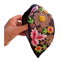 Accessoires de cheveux pour enfants Bandeau brodé à la main pour femmes au prix de gros du meilleur exportateur indien