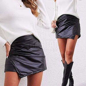 กระโปรงหนังแท้สำหรับผู้หญิง ขนาดสั่งทำได้ เนื้อผ้านุ่ม ระบายอากาศดี เหมาะสำหรับใส่ทำงานและใส่ในช่วงเย็น - Product Image 2