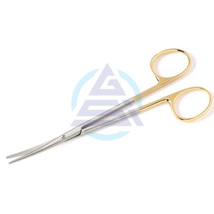 Ciseaux micro-Metzenbaum, ciseaux de dissection réutilisables, pointe arrondie, ciseaux droits, ciseaux en gros, logo personnalisé - Product Image 1