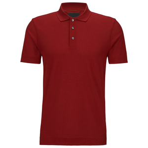 Polo d'été pour hommes léger et respirant en coton à manches courtes décontracté Golf Tennis Fashion Slim Fit Top - Product Image 1