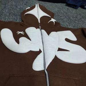 Sweat-shirts à capuche pour hommes de haute qualité avec logo personnalisé imprimé en relief Nouveau sweat-shirt tendance pour hommes à capuche en relief Design personnalisé Sweat-shirts à capuche - Product Image 4