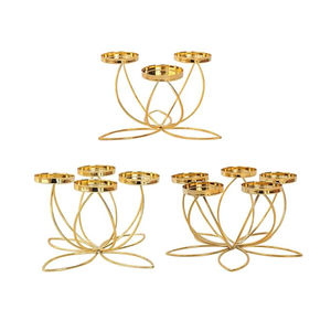 Candélabre en métal d'arbre décoratif de conception antique fait de bougeoir de fil de métal doré support de photophore pour des accessoires d'éclairage - Product Image 2