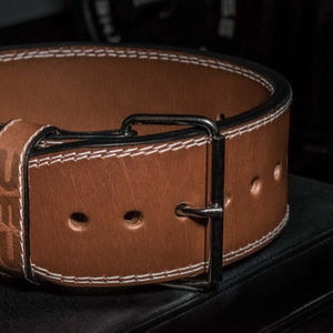 Cinturón de levantamiento de pesas de cuero genuino, cinturón de soporte de espalda para gimnasio y Fitness - Product Image 1