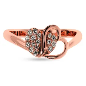 L'anello di diamanti è realizzato per adolescenti e realizzato con 2.400 grammi 100% diamanti HUID oro e 0.12 Cts