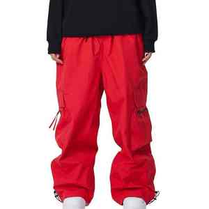 กางเกงสกีผ้าฝ้ายแบบฟรีสไตล์ OEM แบบกำหนดเอง กันลม กันน้ำ น้ำหนักเบา ไซส์ใหญ่ ทรงหลวม ซับในผ้ายีนส์ สำหรับเล่นสโนว์บอร์ด - Product Image 2