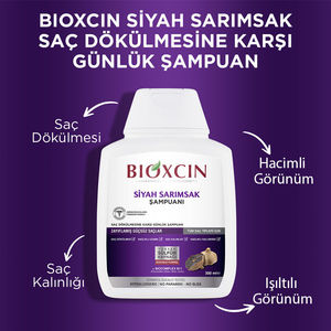 Bioxcin Black Garlic Anti-Hair Loss Shampoo 3x300 ml | Fortalecimiento y defensa de la caída del cabello - Product Image 4