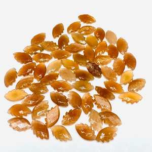 พลอยมูนสโตนสีพีช รูปทรงแฟนซี แกะสลัก ขนาด 20 x 11 มม. พลอยเม็ดเดี่ยว - Product Image 1