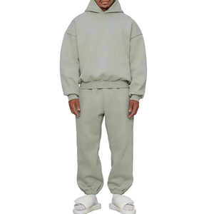 Customized Cotton Fleece Blank Tracksuit <b>Oversized</b> Baggy Casual <b>Joggers</b> Suit Sweat Suits for Men - Product Image 6