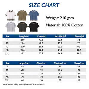 T-shirt Homme Col Rond Manches Courtes Coupe Boxy Vintage Délavé Effet <span class=keywords><strong>Dégradé</strong></span> 210 GSM avec Logo Personnalisé et Lavage Spray Monkey en Gros - Product Image 4
