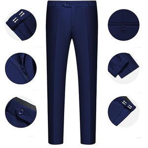 Costumes décontractés pour hommes smoking robe formelle pantalon manteau blazers vêtements de mode 3 pièces costume pour hommes - Product Image 3