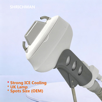 Pièce à main IPL SHRICHMAN UK, lampe au xénon, refroidissement par eau, 480/530/590 nm, filtre OEM, 1 million de tirs, CE ROHS, épilation, soin de la peau, lampe UK
