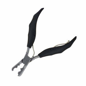 Alicates profesionales para extensiones de cabello de acero inoxidable de alta calidad, Kit de alicates de Color negro mate, herramientas para extensiones de cabello humano con cuentas - Product Image 6