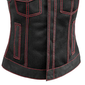 Gilet en cuir Concord sur mesure pour hommes femmes vêtements de sport unisexe grande taille gilet de motard de moto Look classique sensation pour l'hiver - Product Image 3