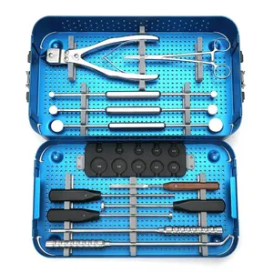 Ensemble d'instruments chirurgicaux orthopédiques en acier inoxydable, plaques osseuses pour traumatismes, grands fragments, réutilisables, outils médicaux hospitaliers - Product Image 1