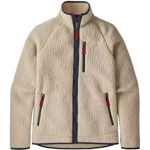 Chaqueta de Invierno Personalizada de Color Sólido con Capucha de Forro Polar y Cuello Alto con Bolsillos - Product Image 3